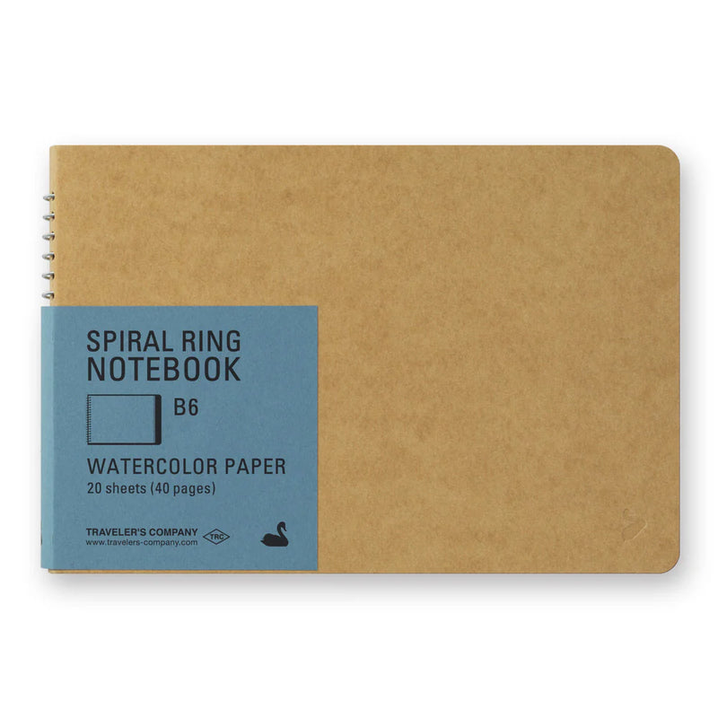 TRAVELER'S Spiral Ring Notebook - B6, Watercolor Paper
