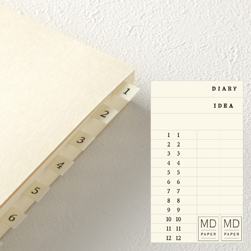 Midori MD Notebook Journal Codex 1 Day 1 Page - Dotted
