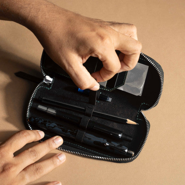 Endless Companion Adjustable Pen Pouch Black - 3 Pens