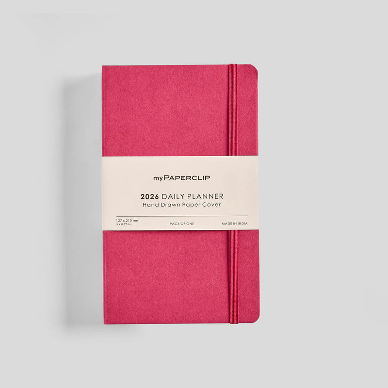 *Clearance* myPAPERCLIP M1 Daily 2026 Planner- A5 Slim, Softcover