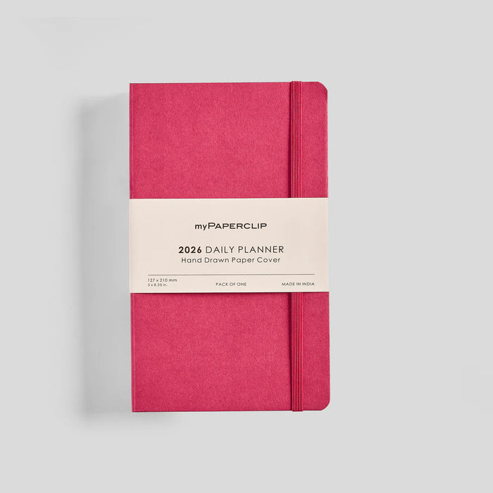 myPAPERCLIP M1 Daily 2026 Planner- A5 Slim, Softcover