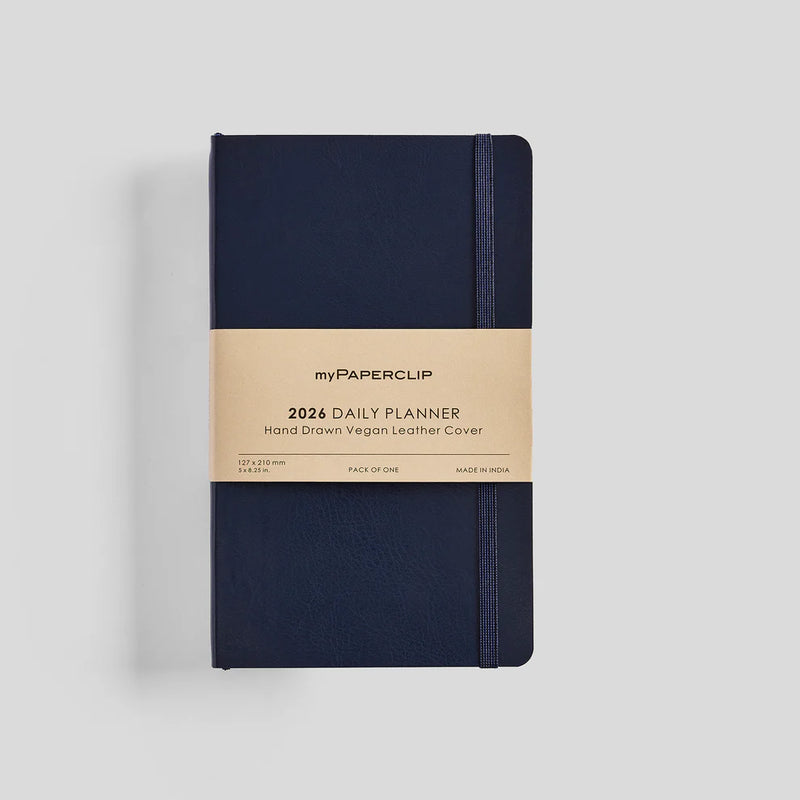 *Clearance* myPAPERCLIP M2 Daily 2026 Planner - A5 Slim, Vegan Leather Softcover