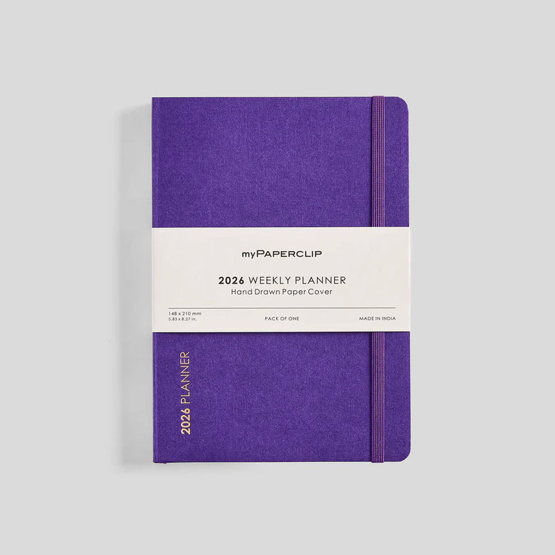 *Clearance* myPAPERCLIP D1 Weekly 2026 Planner- A5, Softcover