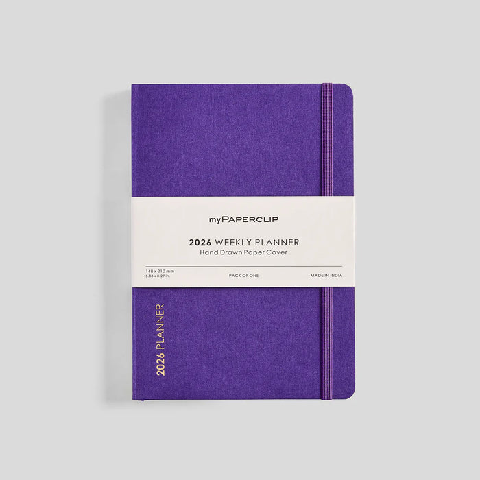 myPAPERCLIP D1 Weekly 2026 Planner- A5, Softcover