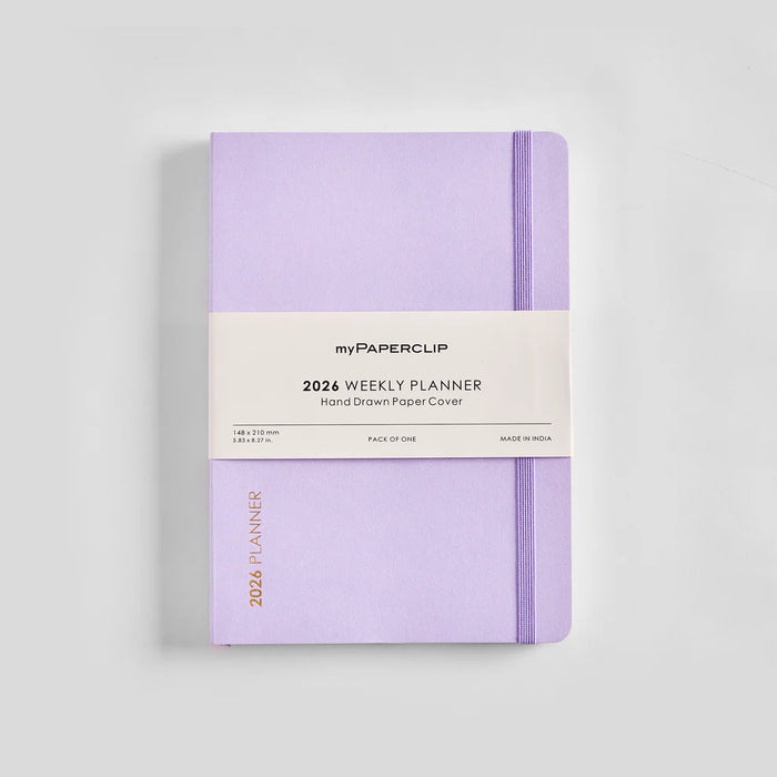 myPAPERCLIP D1 Weekly 2026 Planner- A5, Softcover