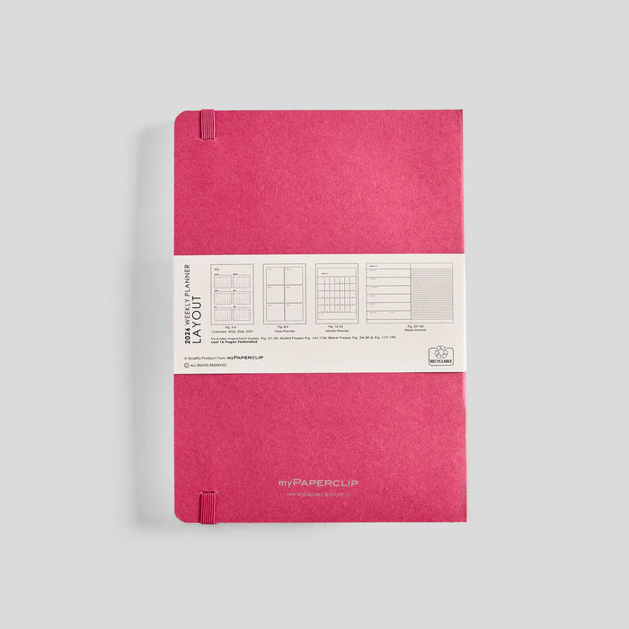 myPAPERCLIP D1 Weekly 2026 Planner- A5, Softcover