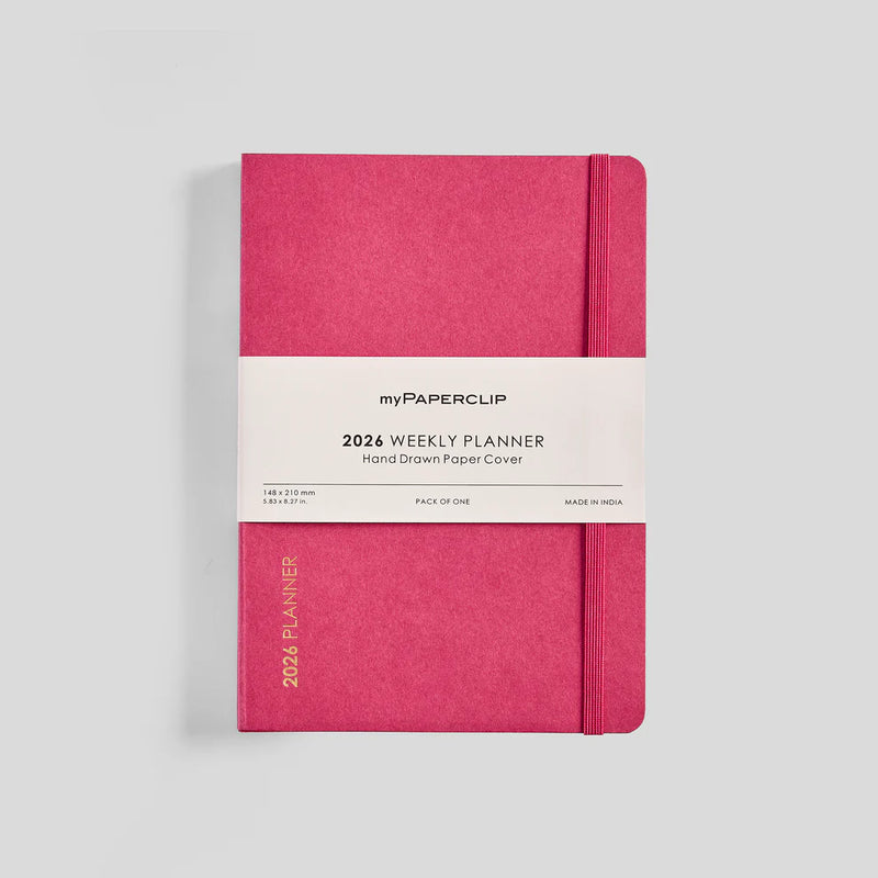 *Clearance* myPAPERCLIP D1 Weekly 2026 Planner- A5, Softcover