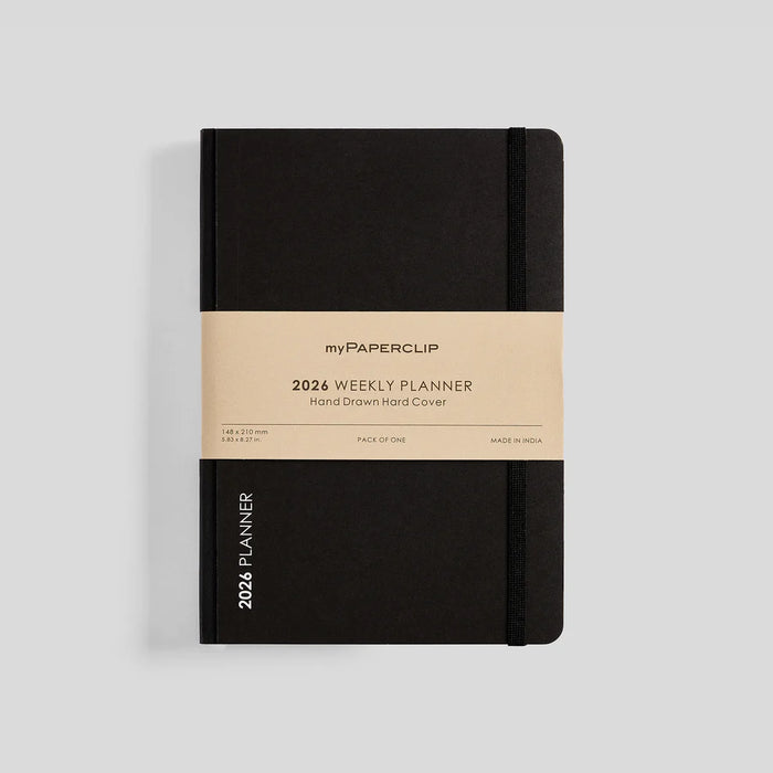 myPAPERCLIP D2 Weekly 2026 Planner - A5, Hardcover