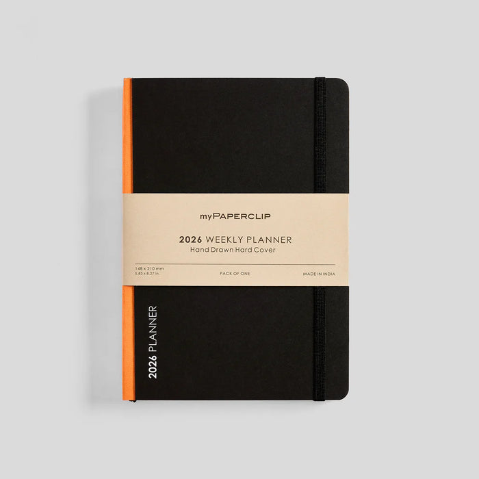 myPAPERCLIP D2 Weekly 2026 Planner - A5, Hardcover