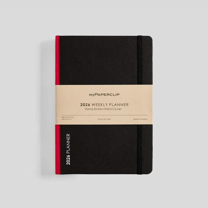 myPAPERCLIP D2 Weekly 2026 Planner - A5, Hardcover