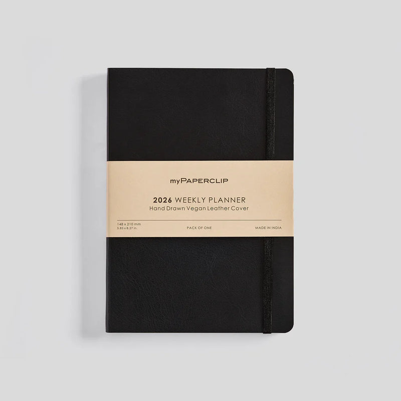 *Clearance* myPAPERCLIP R2 Weekly 2026 Planner - A5, Vegan Leather Softcover