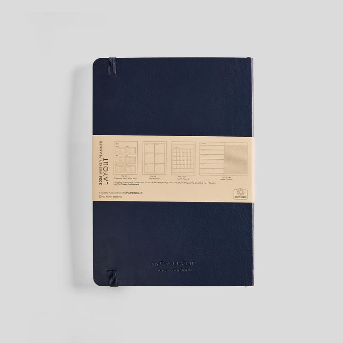 myPAPERCLIP R2 Weekly 2026 Planner - A5, Vegan Leather Softcover