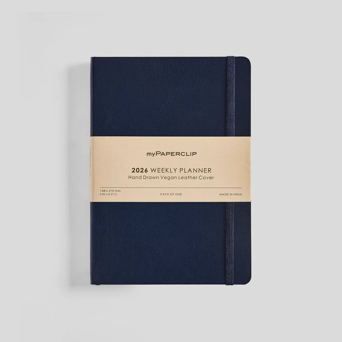 myPAPERCLIP R2 Weekly 2026 Planner - A5, Vegan Leather Softcover