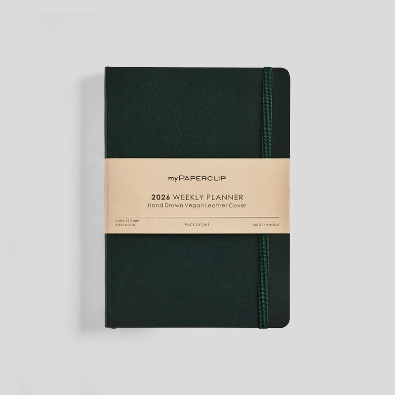 *Clearance* myPAPERCLIP R2 Weekly 2026 Planner - A5, Vegan Leather Softcover