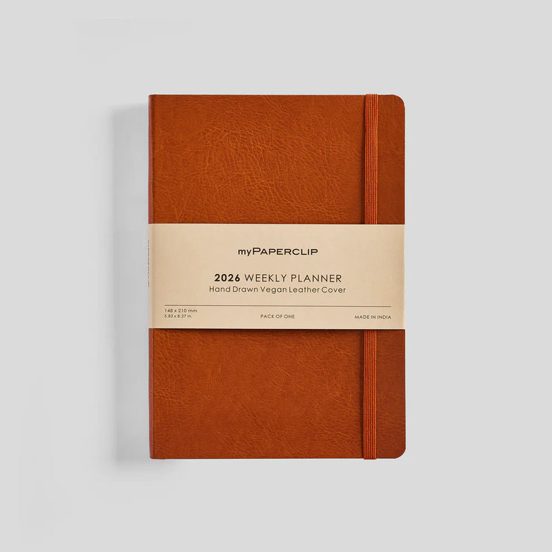 *Clearance* myPAPERCLIP R2 Weekly 2026 Planner - A5, Vegan Leather Softcover