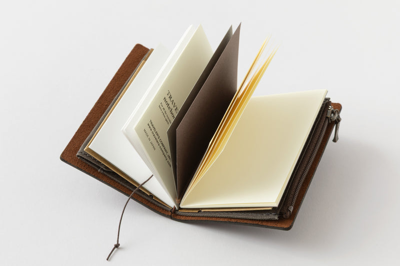 TRAVELER'S Notebook 20th Anniversary Starter Set - Card Size, Brown, Special Edition
