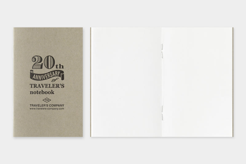TRAVELER'S Notebook 20th Anniversary Starter Set - Card Size, Brown, Special Edition
