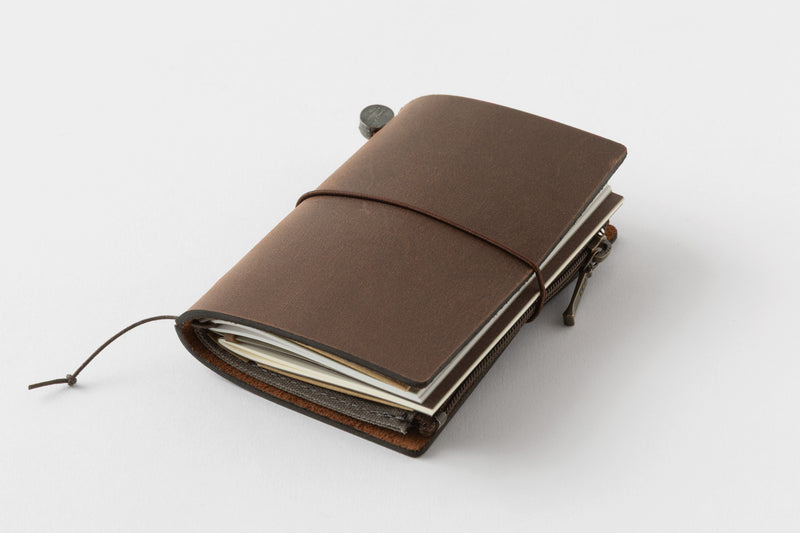 TRAVELER'S Notebook 20th Anniversary Starter Set - Card Size, Brown, Special Edition