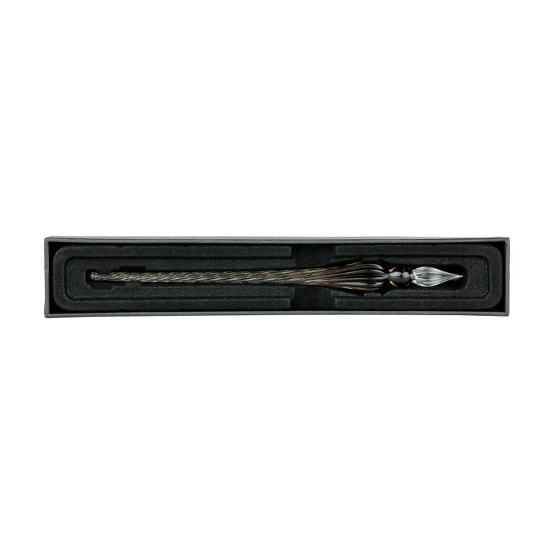 Jacques Herbin Round Glass Dip Pen - Black