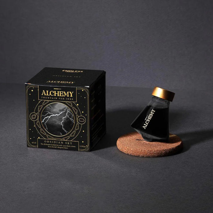 Endless Alchemy Fountain Pen Ink - Stardust - Obsidian Sky 45ml