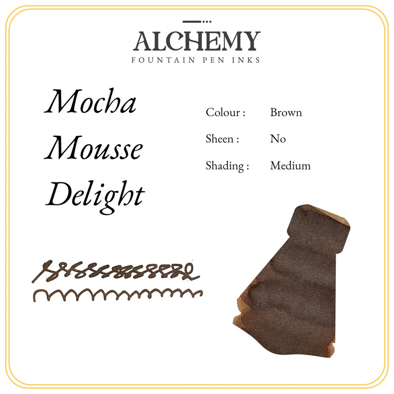 Endless Alchemy Fountain Pen Ink - Mocha Mousse Delight 45ml