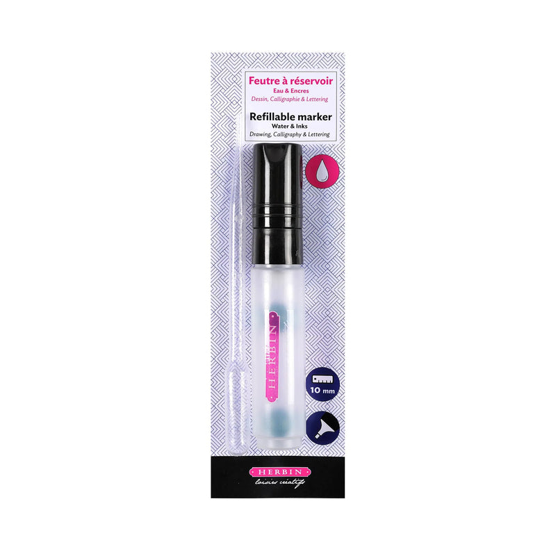 Jacques Herbin Refillable Marker Pen - Chisel Tip 10mm