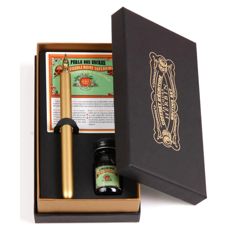 Jacques Herbin Vintage Writing Gift Set - Perle Noire