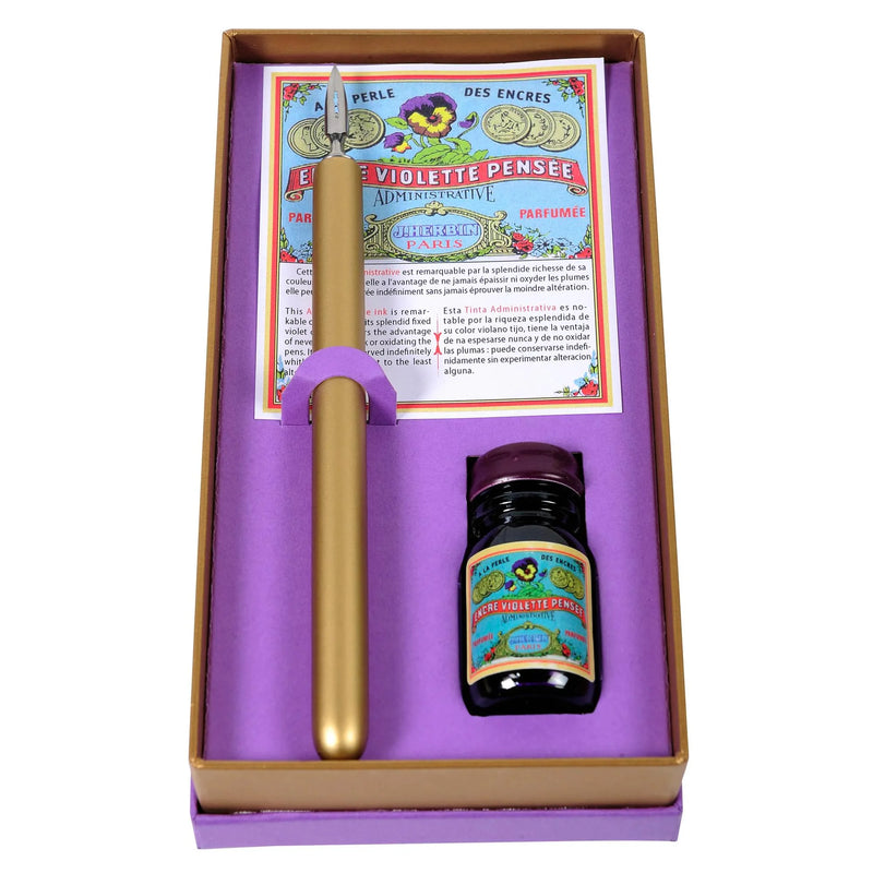 Jacques Herbin Vintage Writing Gift Set - Violette Pensee