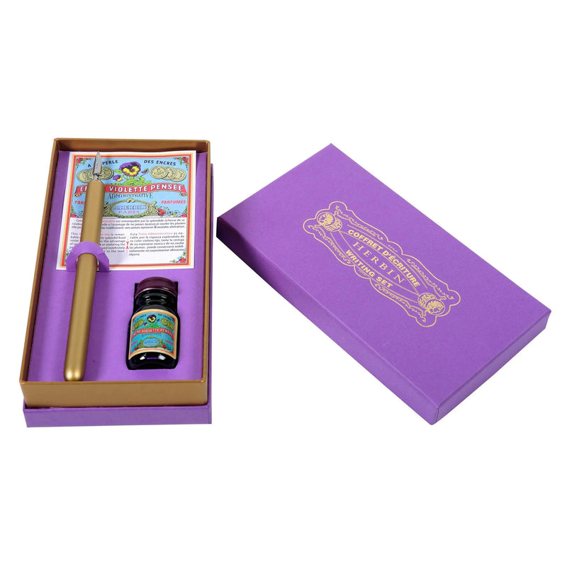 Jacques Herbin Vintage Writing Gift Set - Violette Pensee