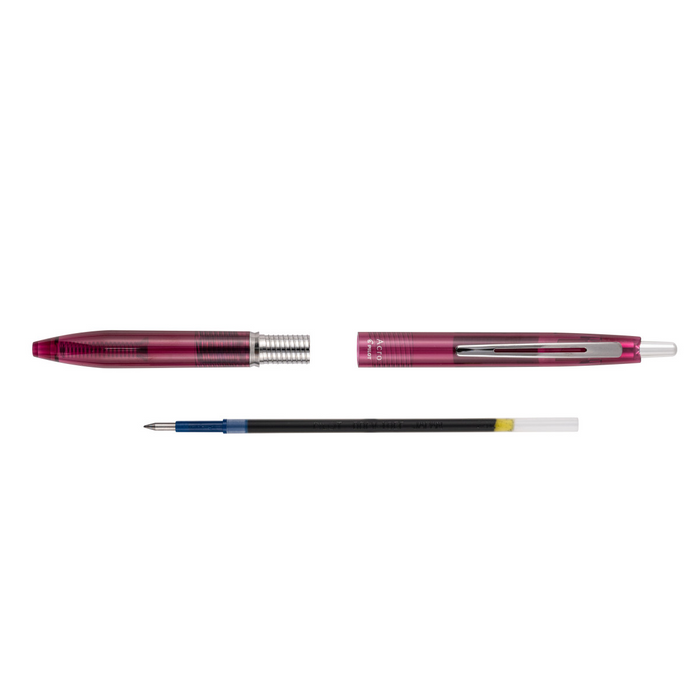 Pilot Acro 300 0.5mm Hybrid Ballpoint Pen Clear Red Barrel