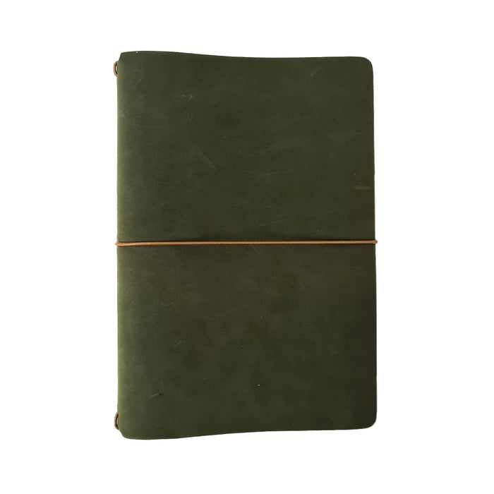 Endless Explorer - Refillable Leather Journal Regalia Paper - Green