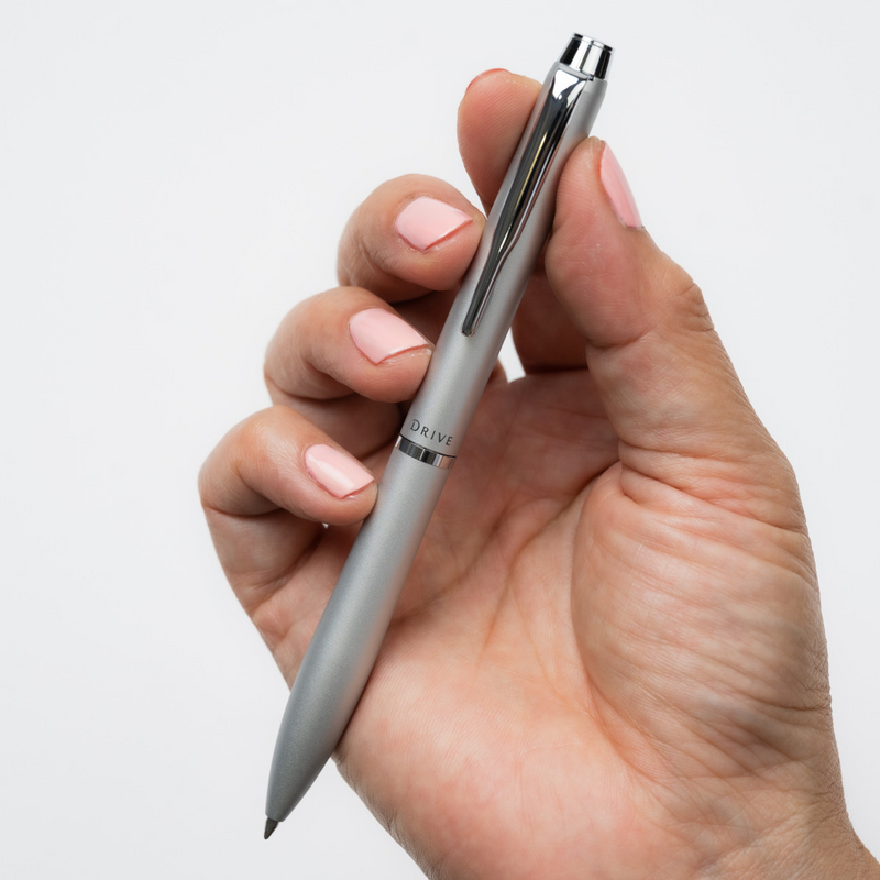 Pilot Acro Drive Hybrid Ballpoint Pen - Silver