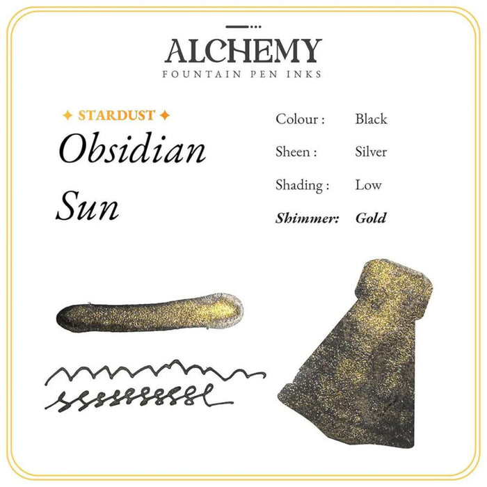 Endless Alchemy Fountain Pen Ink - Stardust - Obsidian Sun 45ml