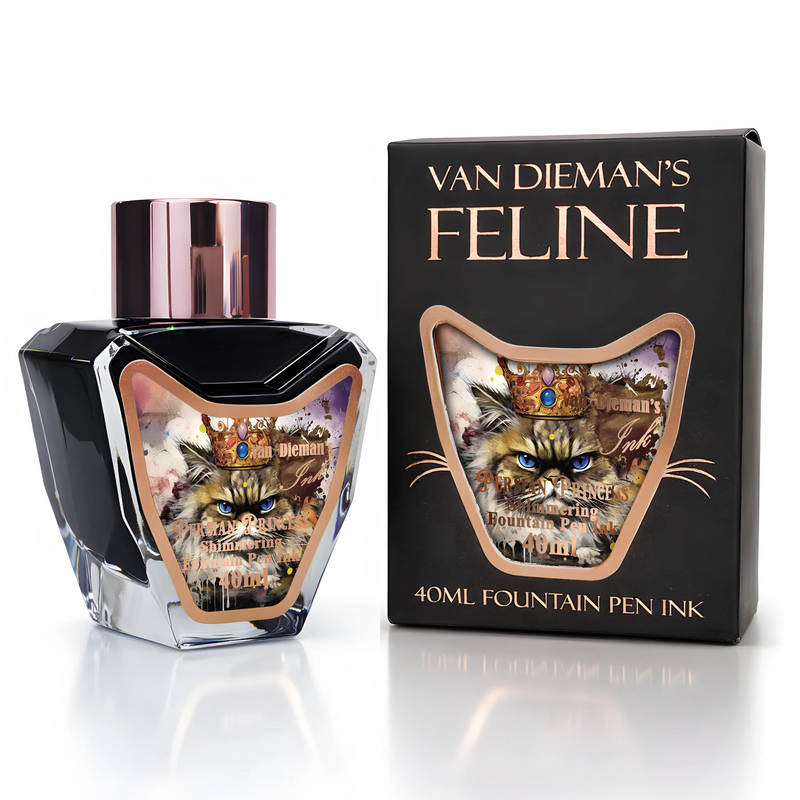 Van Dieman's Feline - Persian Princess Shimmering Fountain Pen Ink 40ml