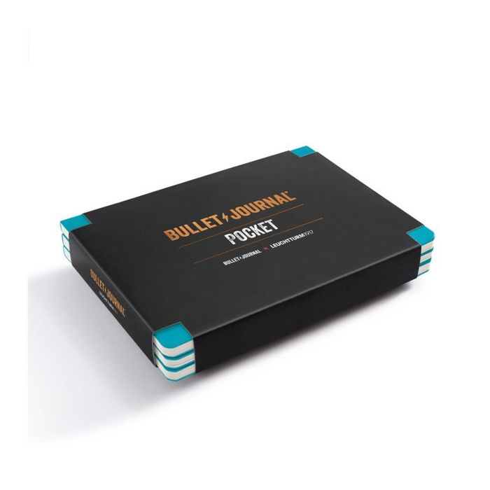 Leuchtturm1917 Bullet Journal Pocket Turquoise - Dotted - 3 Pack