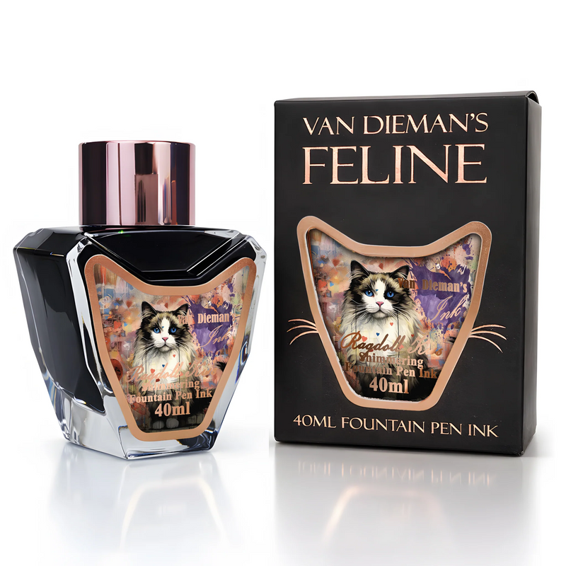 Van Dieman's Feline - Ragdoll Kiss Shimmering Fountain Pen Ink 40ml
