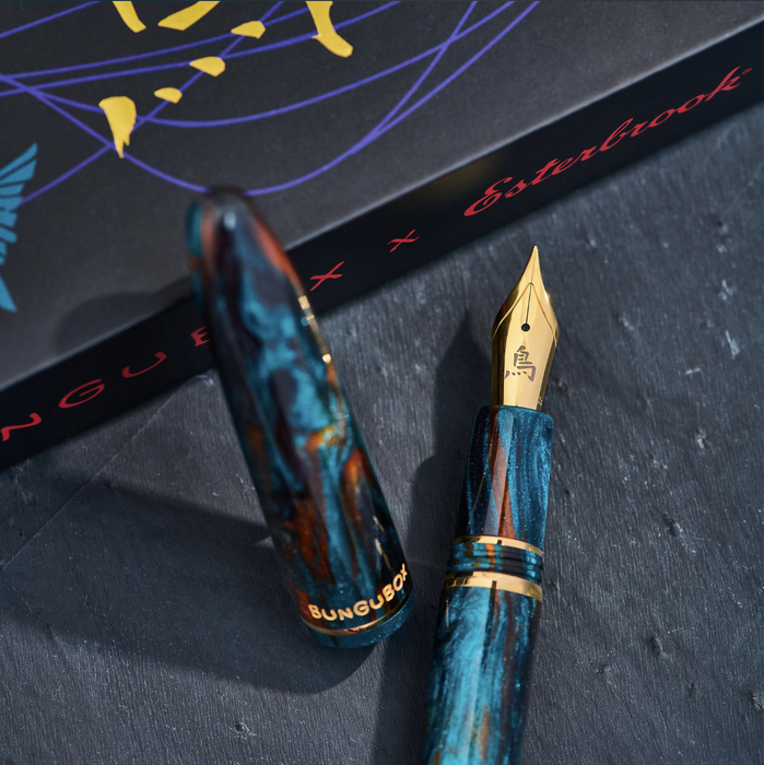 Esterbrook x Bungubox Estie DiamondCast Fountain Pen - Kingfisher, Special Edition