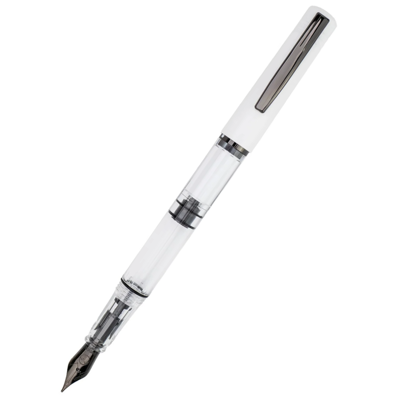 Monteverde MP1 Lock-It Piston Technology Fountain Pen - White Lotus Medium