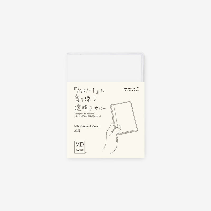 Midori MD Notebook A7 Cover - Clear