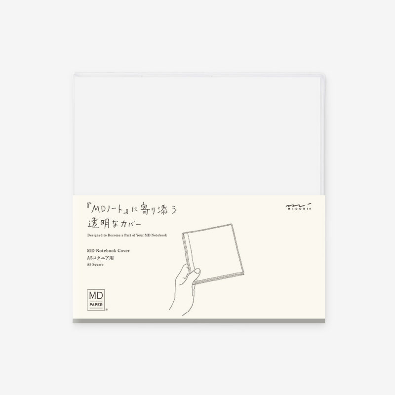 Midori MD Notebook Cover - A5 Square, Clear