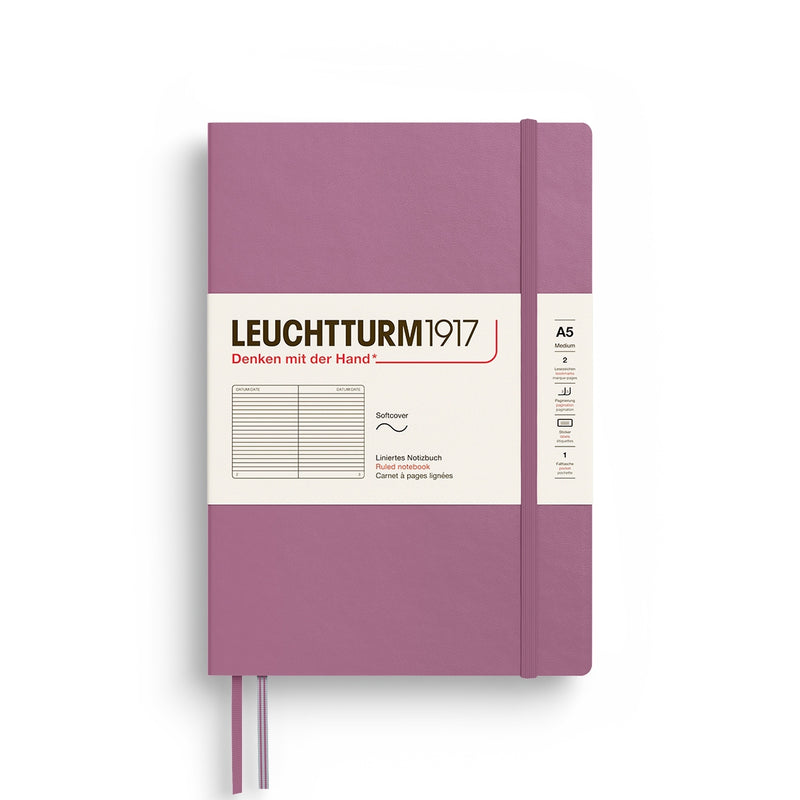 Leuchtturm1917 Notebook Softcover (A5) - Dusty Rose