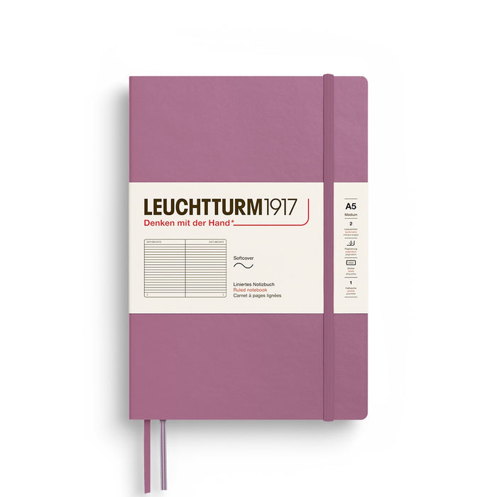 Leuchtturm1917 Softcover Medium (A5) Notebook - Dusty Rose