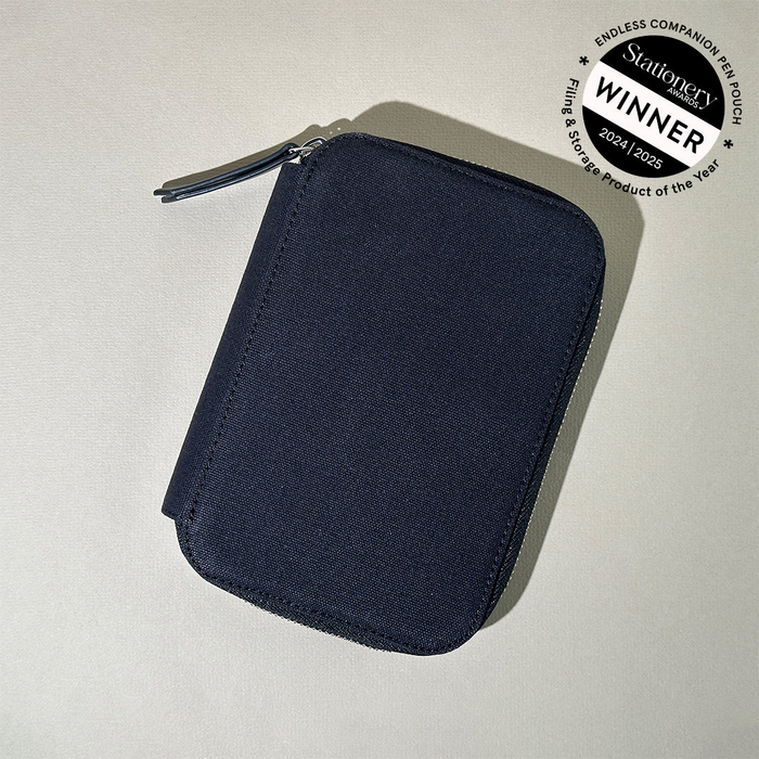 Endless LABS.09 Companion Leather Adjustable Pen Pouch - 5 Pens - Midnight Black