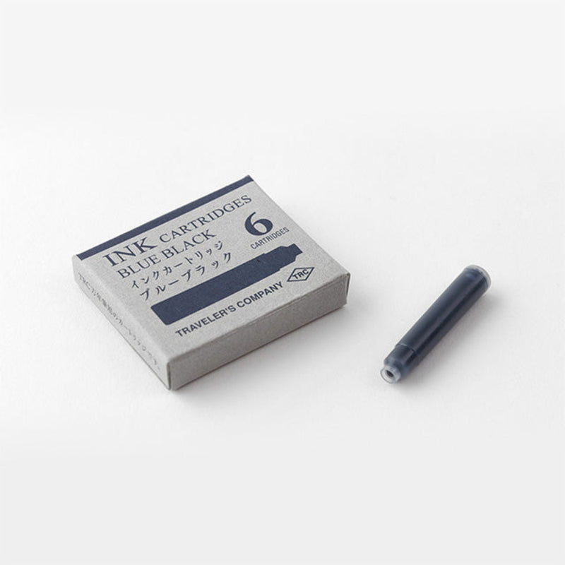 TRAVELER'S Ink Cartridges - Blue Black, 6 Pack