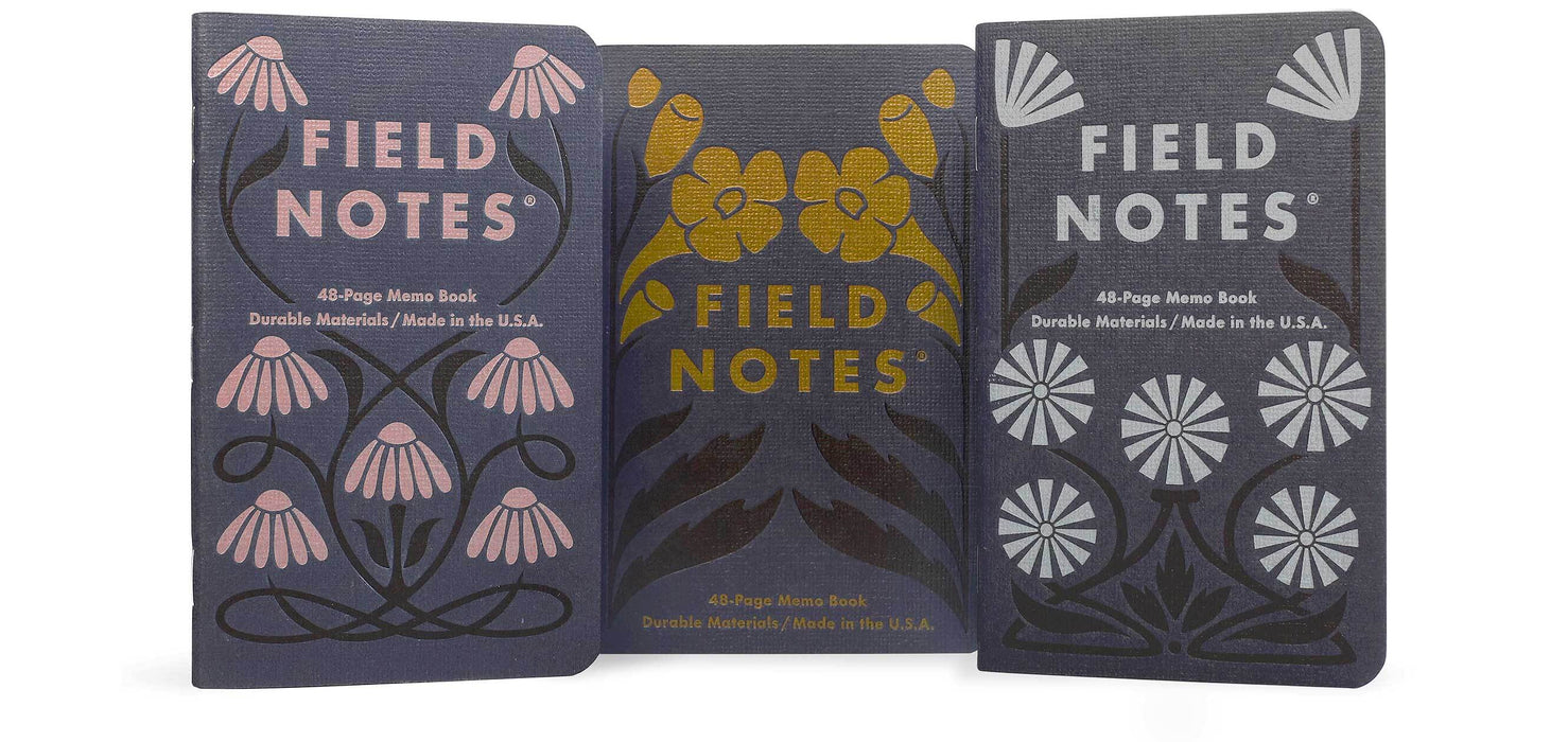 Field Notes Fall Flowers Notebooks (Set 3)