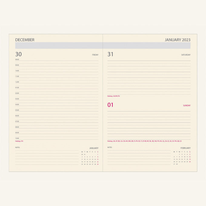 Daycraft 2026 Signature Daily Diary – A5, Black