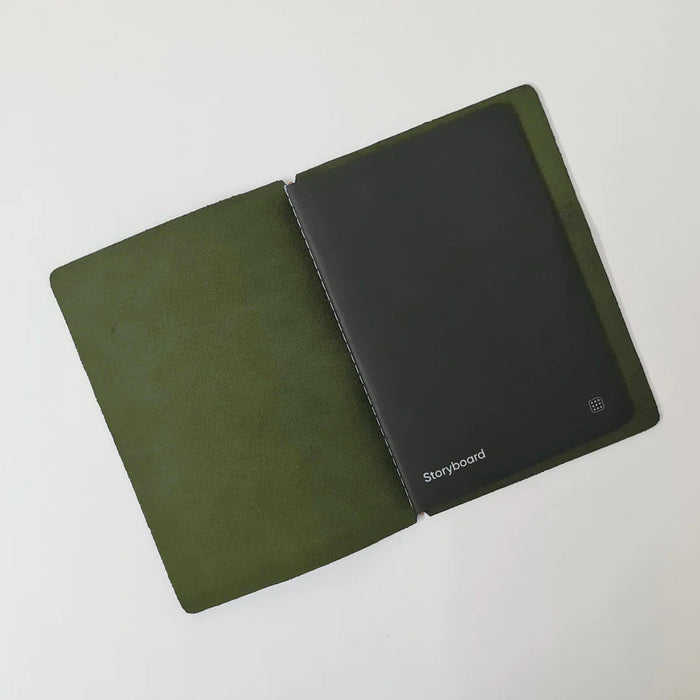 Endless Explorer - Refillable Leather Journal Regalia Paper - Green