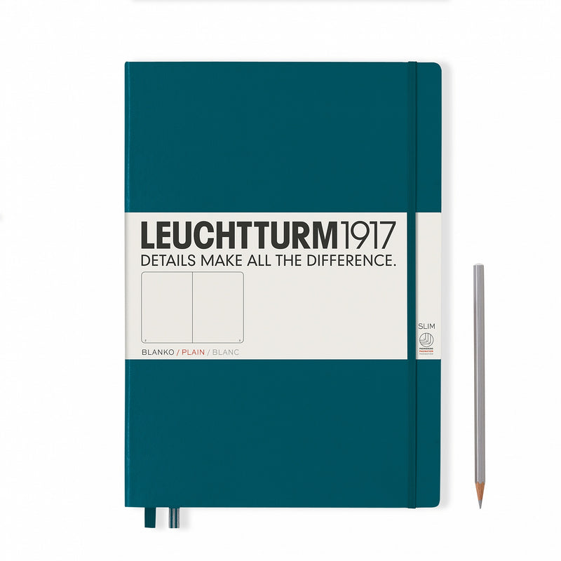 Leuchtturm1917 Notebook Slim Master (A4+), Plain - Pacific
