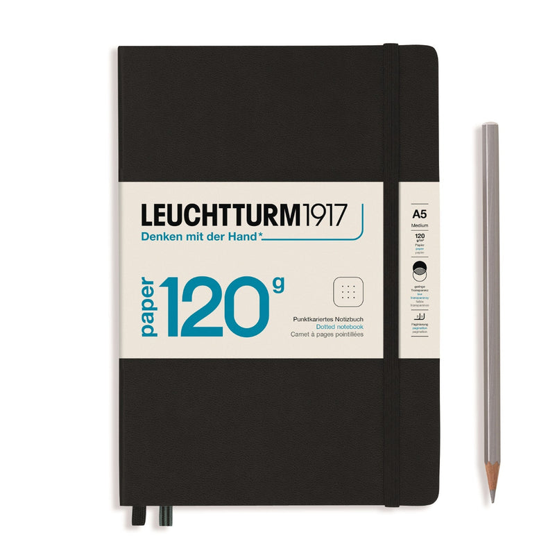Leuchtturm1917 120gsm Edition Hardcover Notebook (A5), Dotted - Black