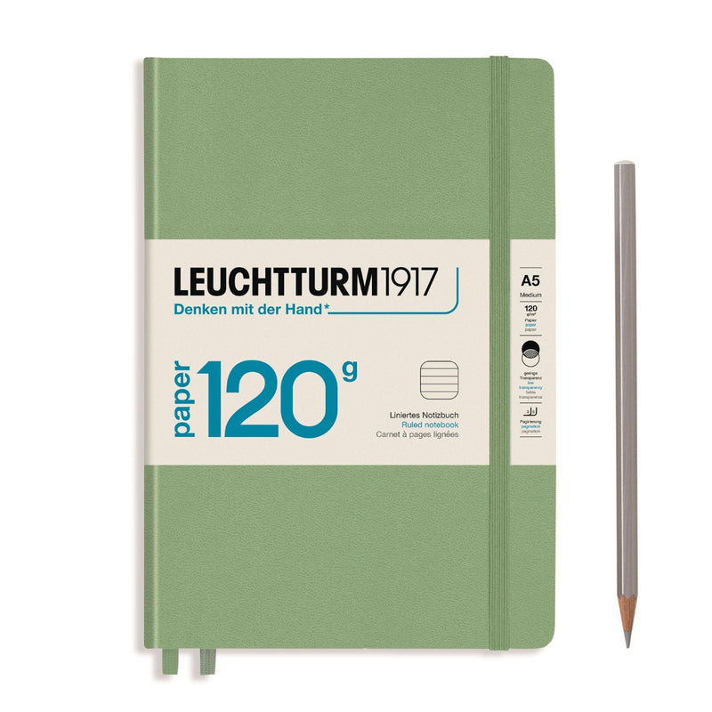 Leuchtturm1917 120gsm Edition Hardcover Notebook (A5), Lined - Sage